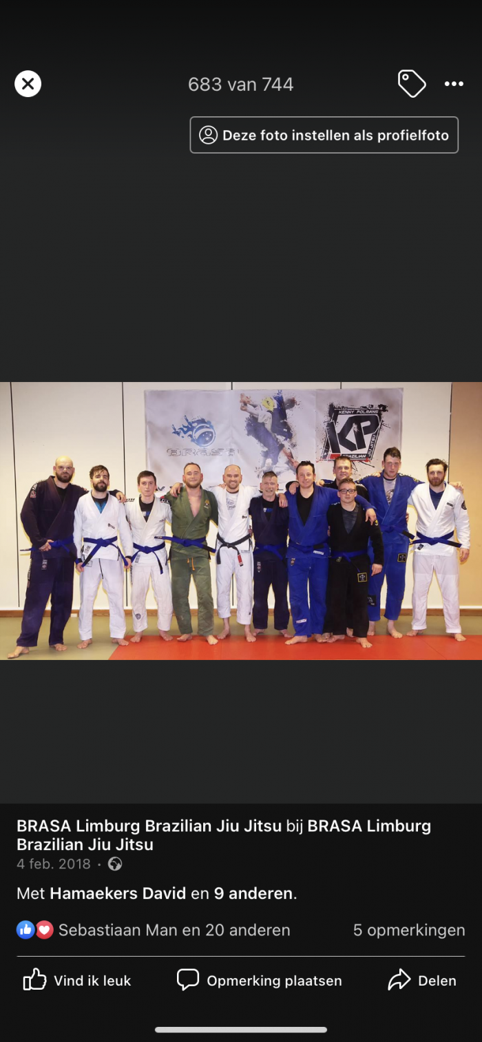 Blue belt · February 4, 2018 · Promoted by Kenny Polmans