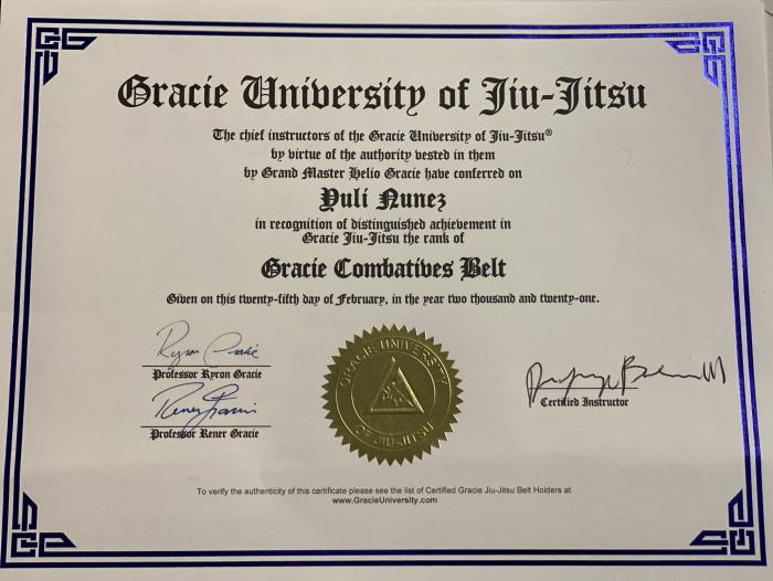 Blue belt · September 2, 2021 · Promoted by Dr. Jorge Balares, D.c. J.d.