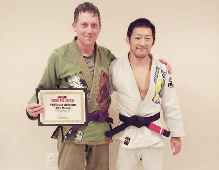 Purple belt · April 2, 2019 · Promoted by Keisuke Andrew
