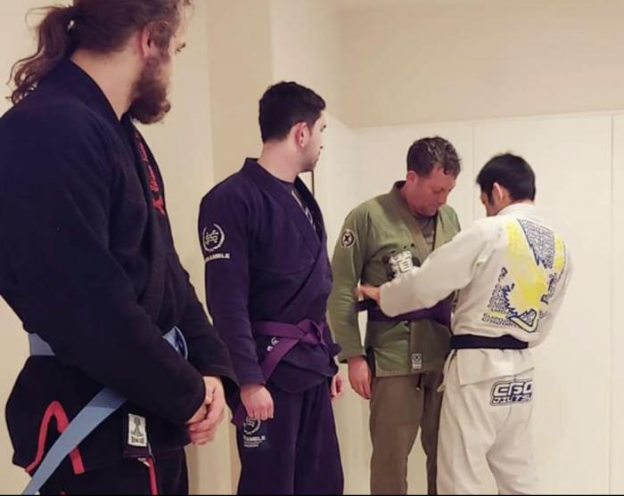 Purple belt · April 2, 2019 · Promoted by Keisuke Andrew