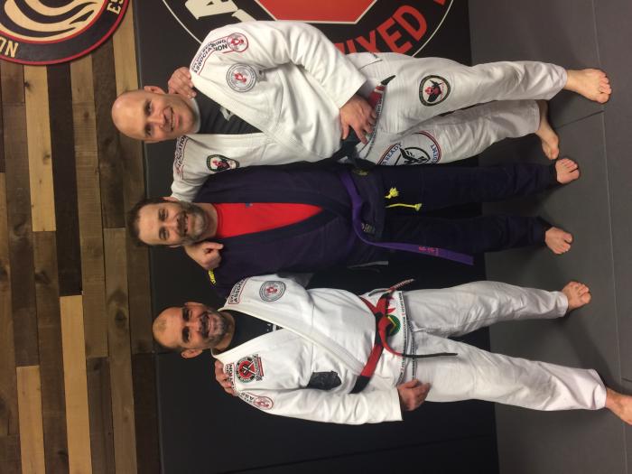Purple belt · February 9, 2018 · Promoted by Professor Sam Brown