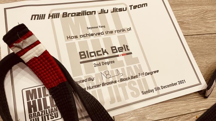 Black belt 2nd degree · December 5, 2021 · Promoted by Nick Brooks