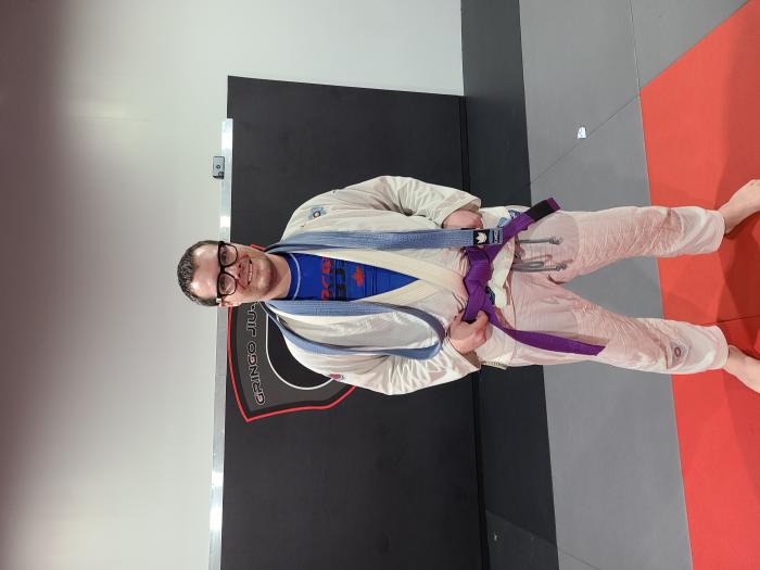 Purple belt · December 11, 2021 · Promoted by Kevin Mans