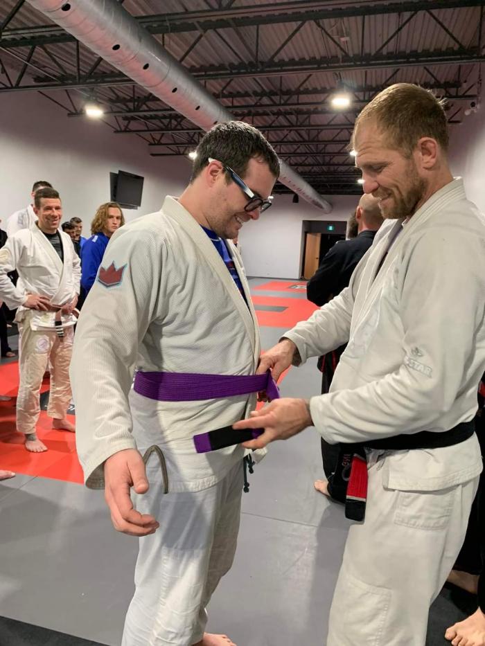 Purple belt · December 11, 2021 · Promoted by Kevin Mans