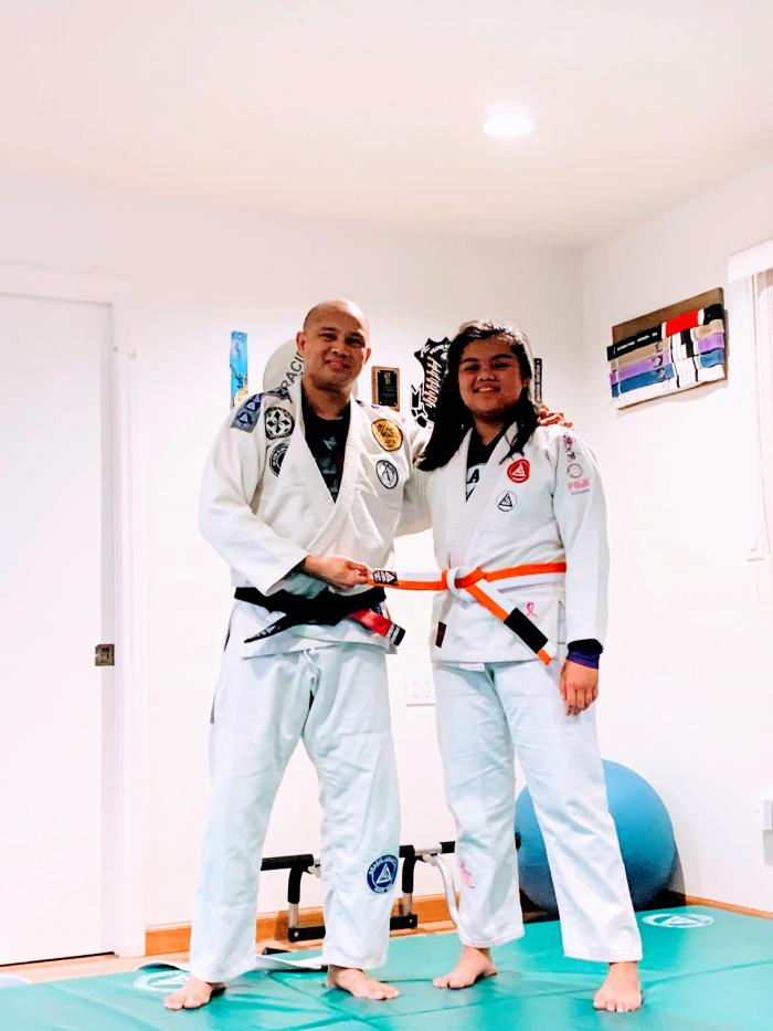 Orange belt · April 18, 2020 · Promoted by Dr. Jorge Balares, Dc, Jd