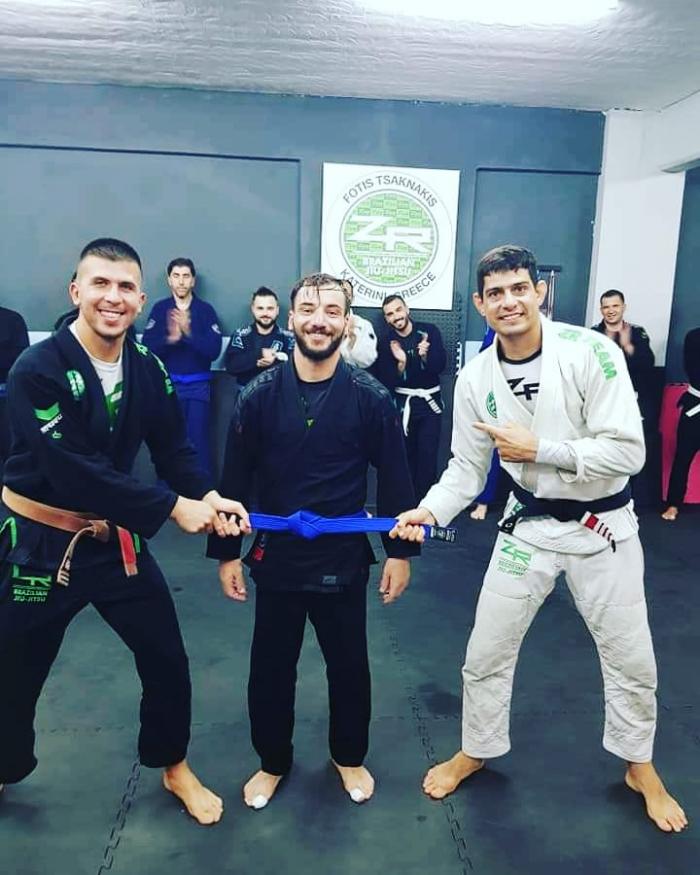 Blue belt · September 21, 2021 · Promoted by Fotis Tsaknakis