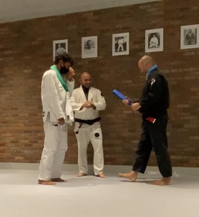 Blue belt · April 7, 2021 · Promoted by Jeffrey Morris