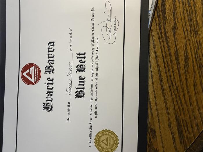 Blue belt · May 6, 2021 · Promoted by Tony Lainovic