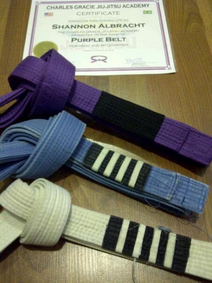 Purple belt · April 9, 2013 · Promoted by Charles Gracie