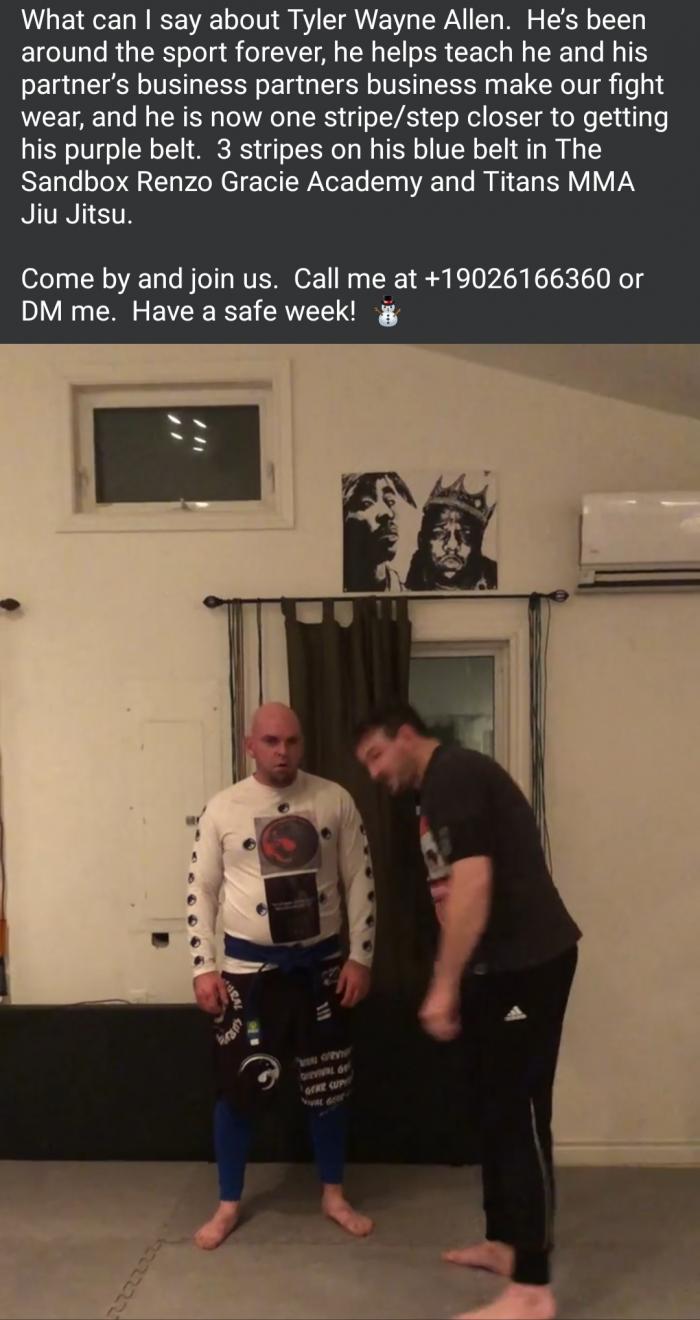 Blue belt · January 6, 2018 · Promoted by Jaret Macintosh