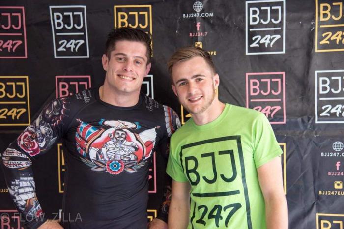 On the mic for BJJ 247 with Ben Dyson