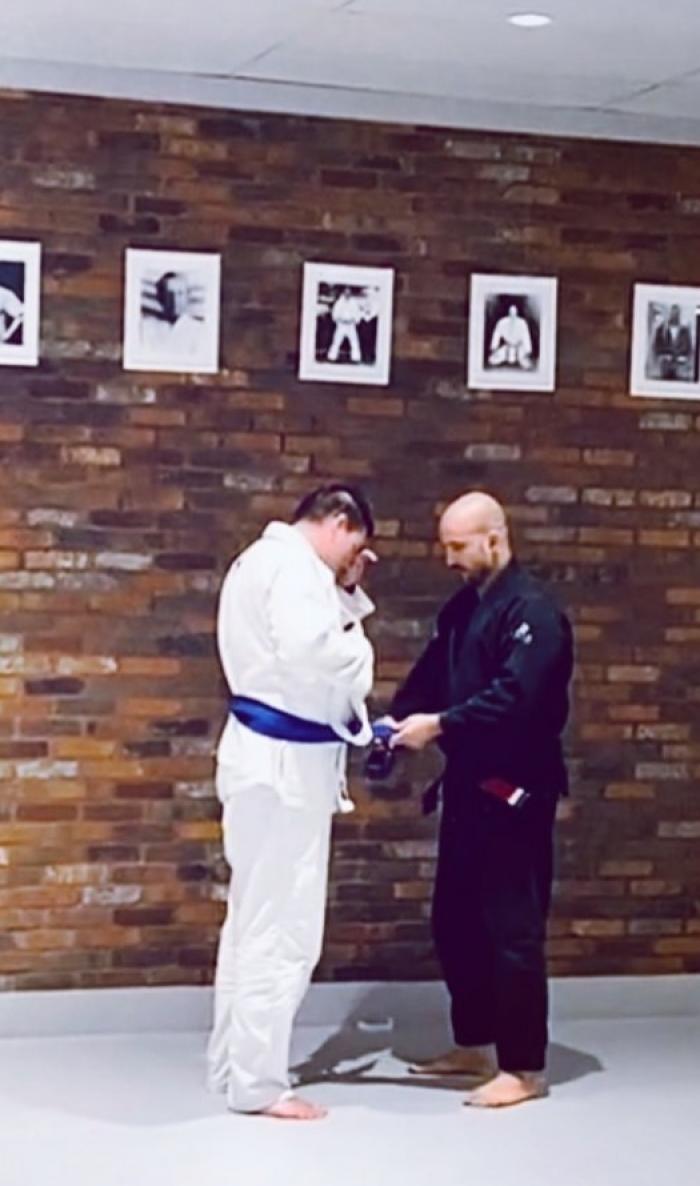 Blue belt · August 18, 2021 · Promoted by Jeffrey Morris