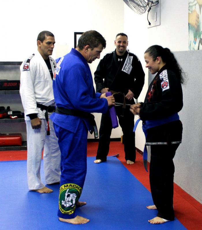 Purple belt · June 6, 2012 · Promoted by Carlos Machado