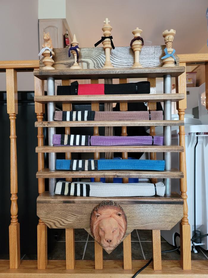 Custom Belt Rack