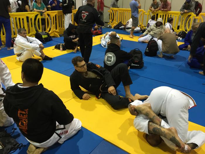 Warming up at Masters World 2015