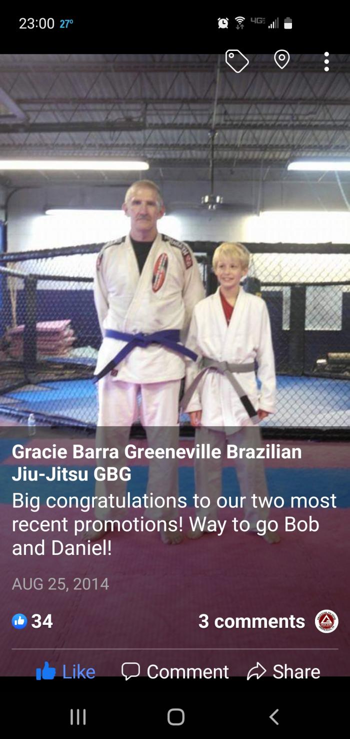Blue belt · August 25, 2014 · Promoted by Buddy Morgan