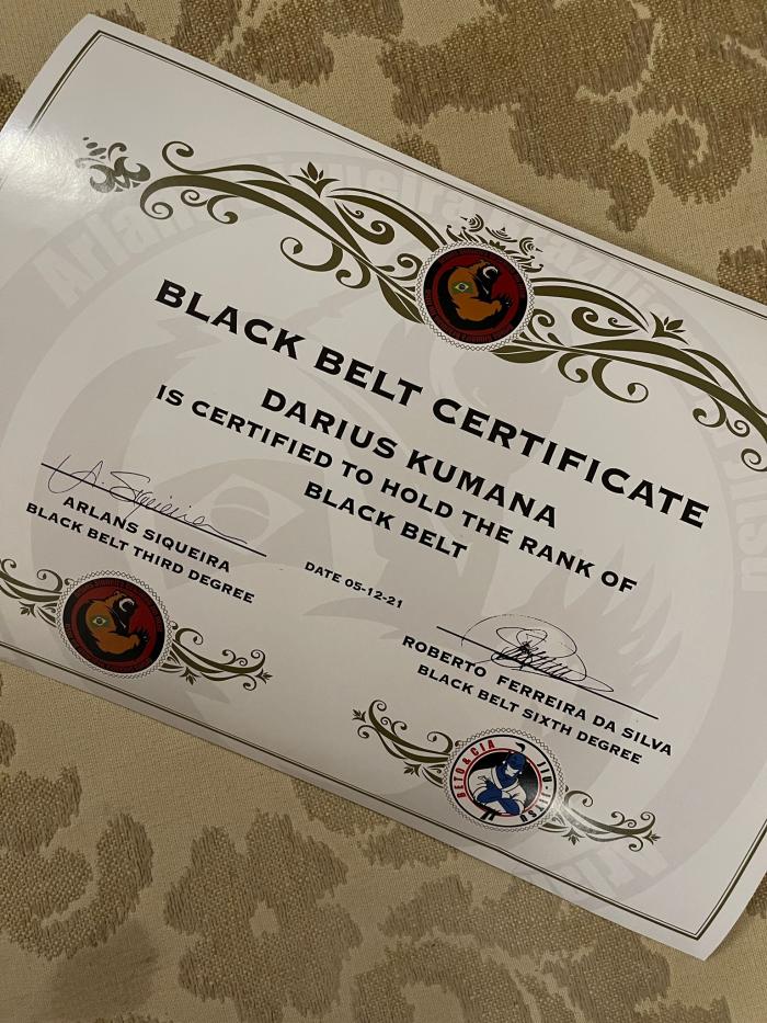 Black belt · December 5, 2021 · Promoted by Arlans Siqueira