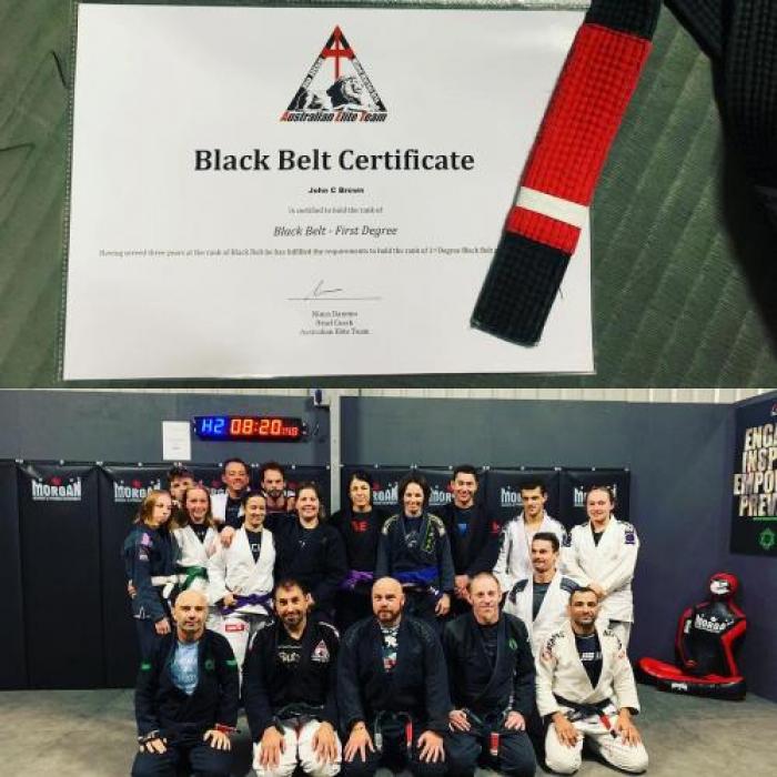 Black belt 1st degree · April 1, 2019 · Promoted by Gustavo Falciroli