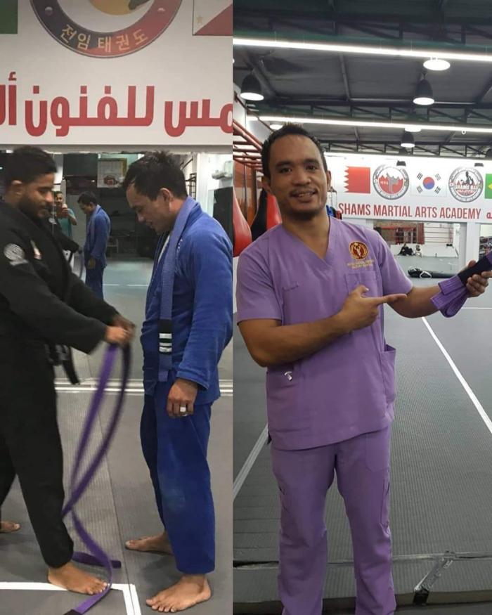 Purple belt · June 19, 2018 · Promoted by Prof. Wagner Da Silva Borges