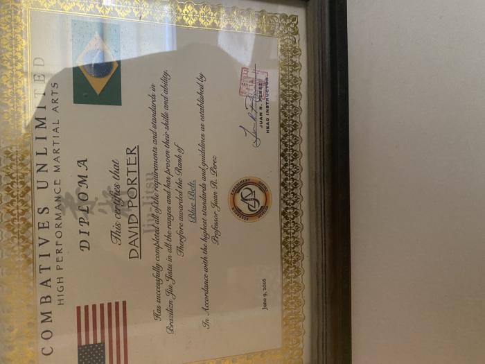 Blue belt · June 9, 2016 · Promoted by Juan Perez