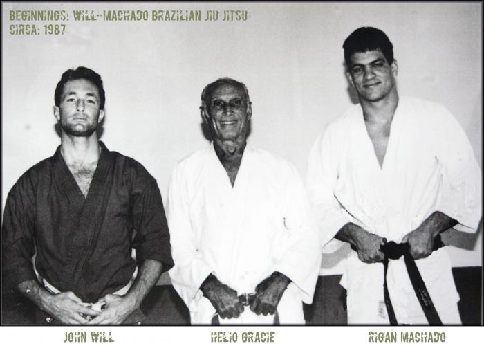 With Helio Gracie and Rigan Machado - 2nd trip to Brazil