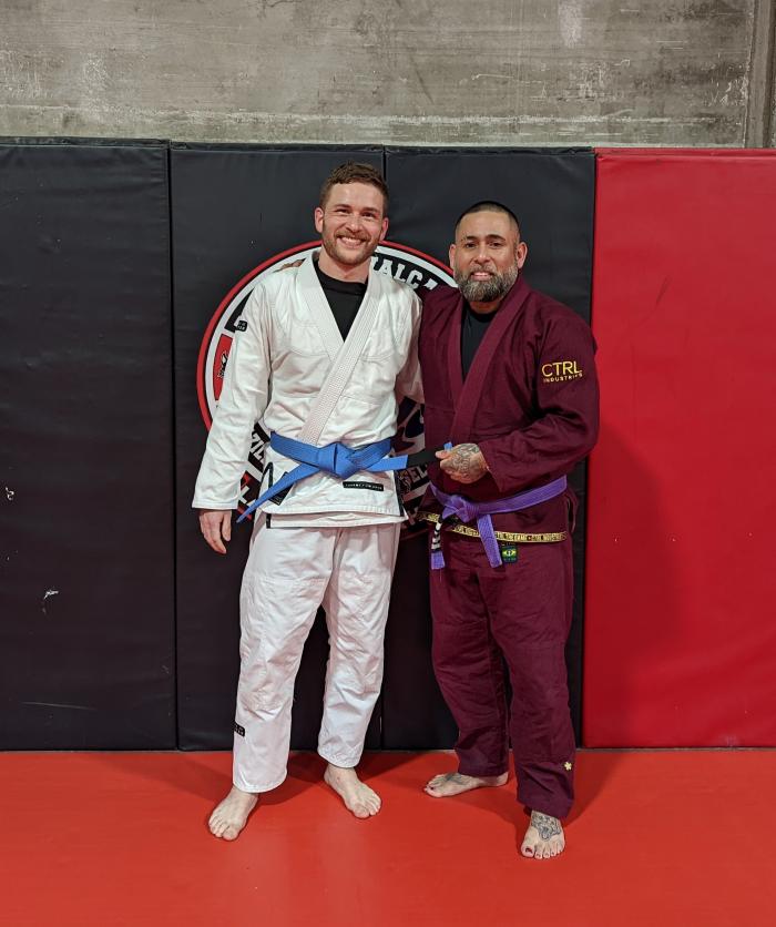 Blue belt · January 31, 2022 · Promoted by Derek Lemos