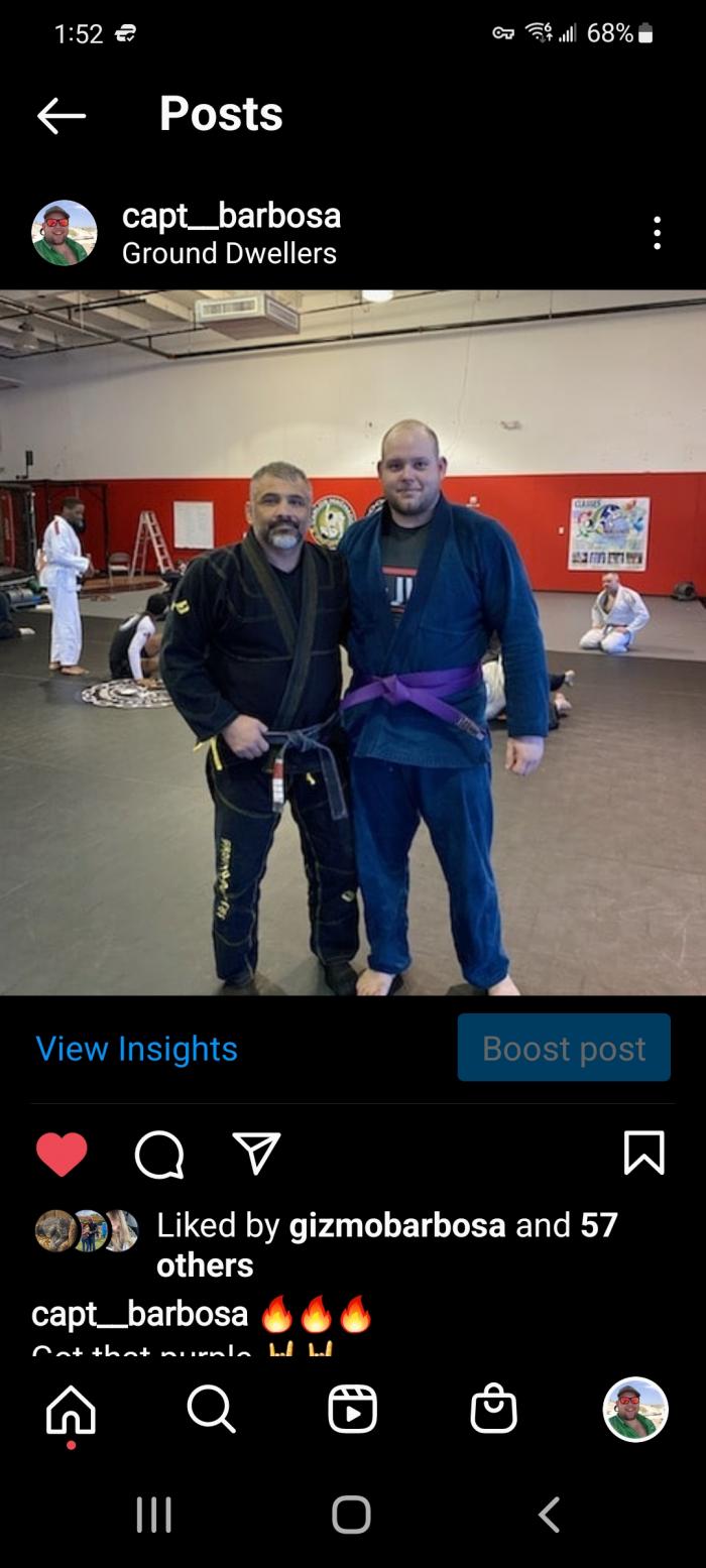 Purple belt · May 1, 2020 · Promoted by Eddie Avelar