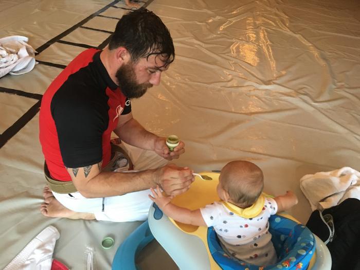 Wesley was born on the mat