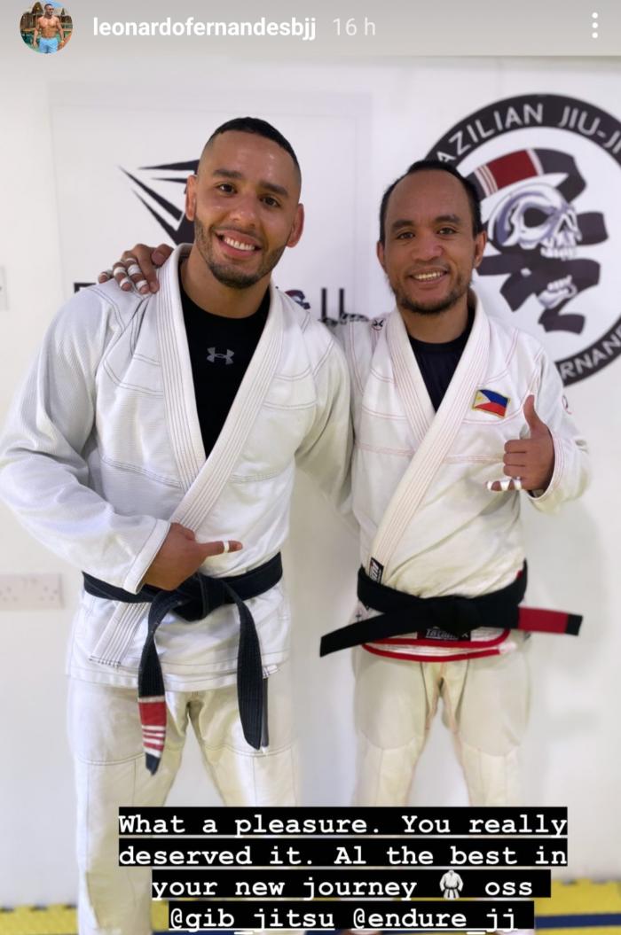 Promoted as BJJ Black Belt by Prof. Leonardo Fernandes