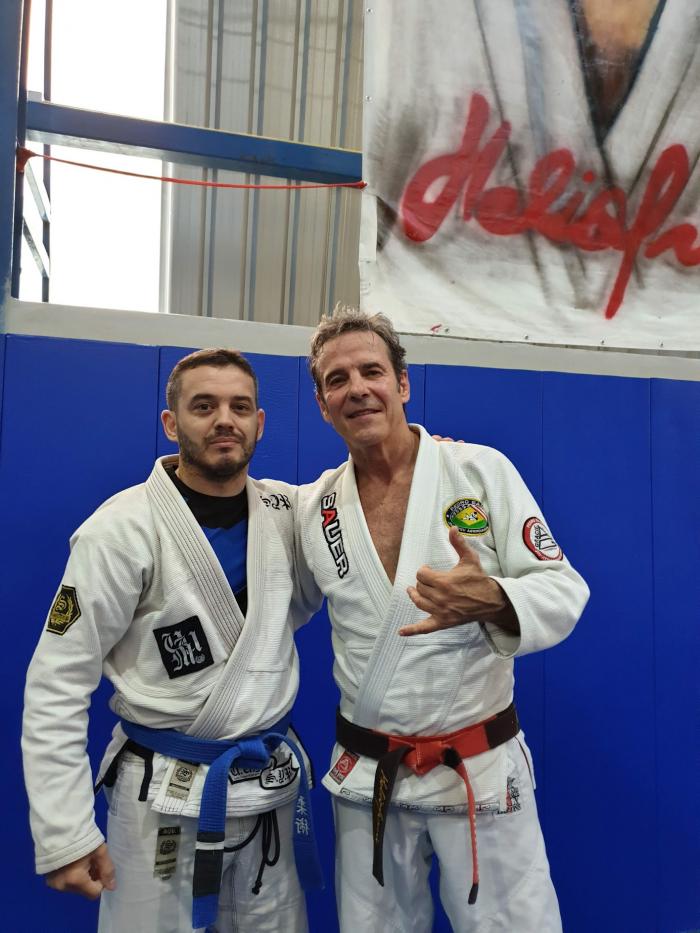 With Pedro Sauer