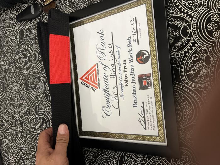 Black belt · February 11, 2022 · Promoted by Bryan Evans
