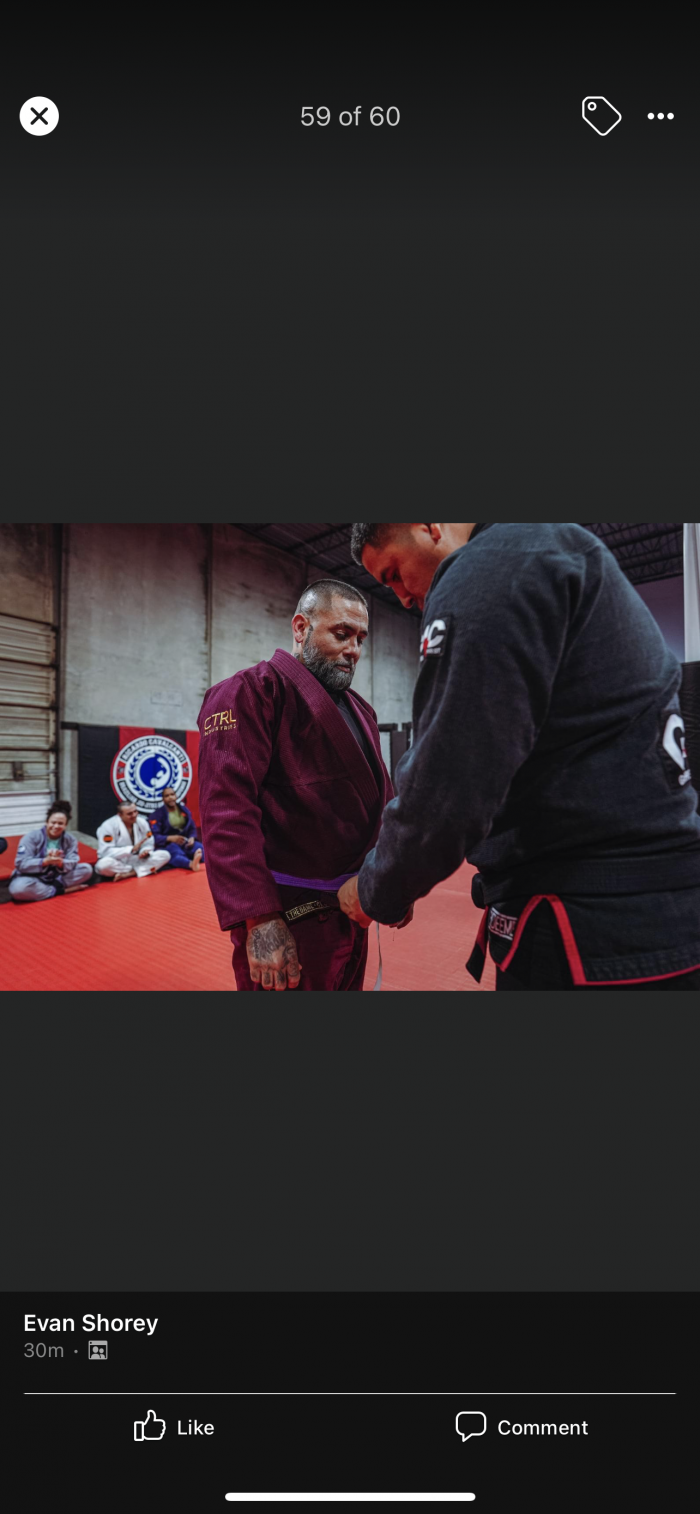 Purple belt · January 18, 2020 · Promoted by Derek Lemos