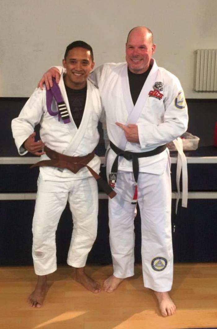 Brown belt · April 5, 2016 · Promoted by Jim Thrift