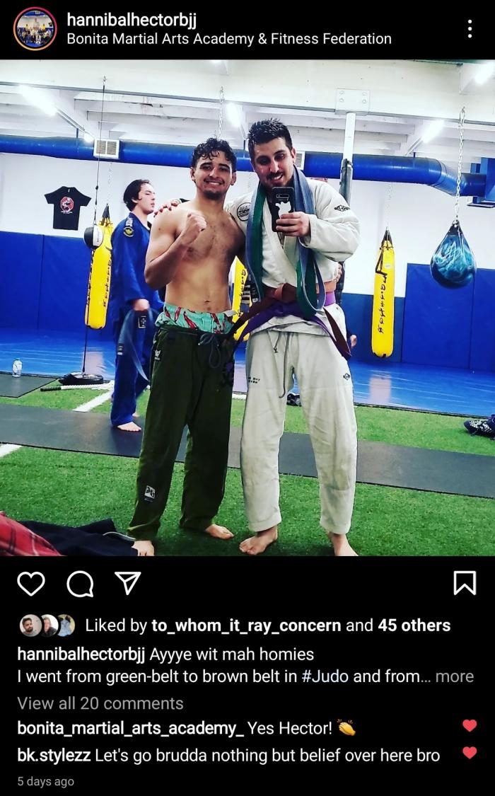 Purple belt · February 9, 2022 · Promoted by Bryce Shepard-Mejia