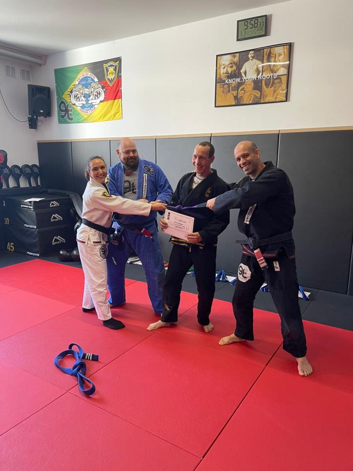 Purple belt · February 5, 2022 · Promoted by Renato Germano