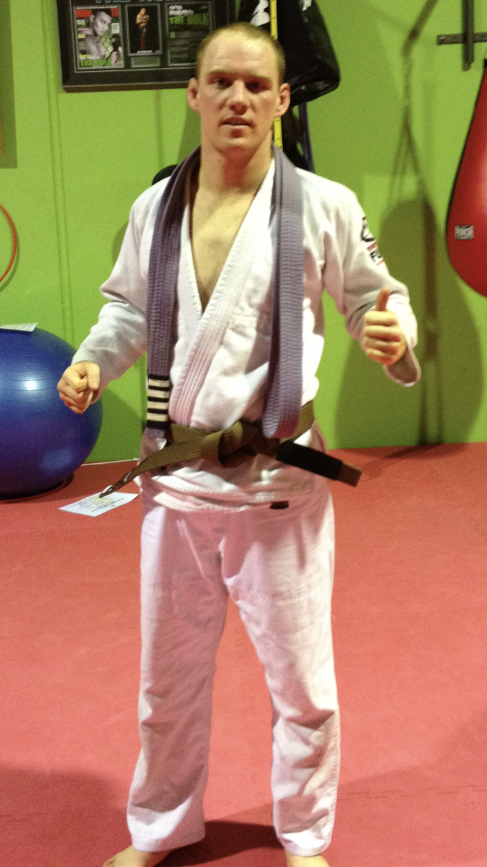 Brown belt · March 29, 2012 · Promoted by Soa Palelei