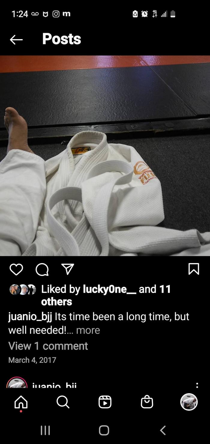 White belt · March 4, 2017