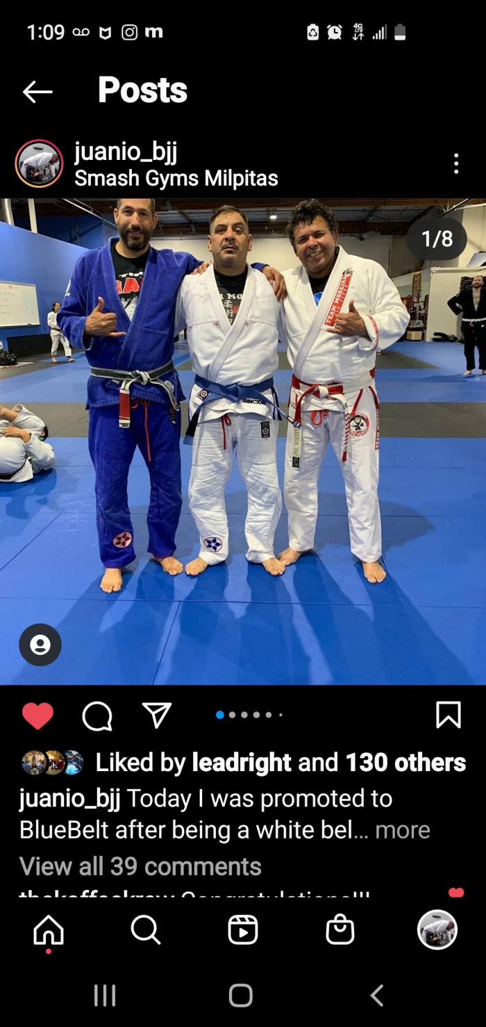 Blue belt · May 25, 2019 · Promoted by Michael Jen