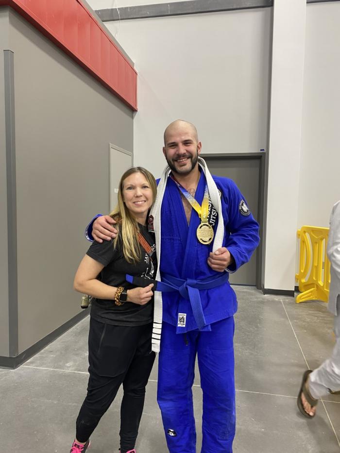 Blue belt · February 12, 2022 · Promoted by Lisa Marie Pages