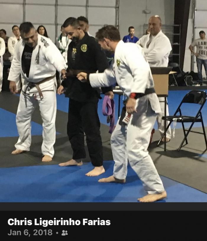 Brown belt · January 6, 2018 · Promoted by Travis Tooke
