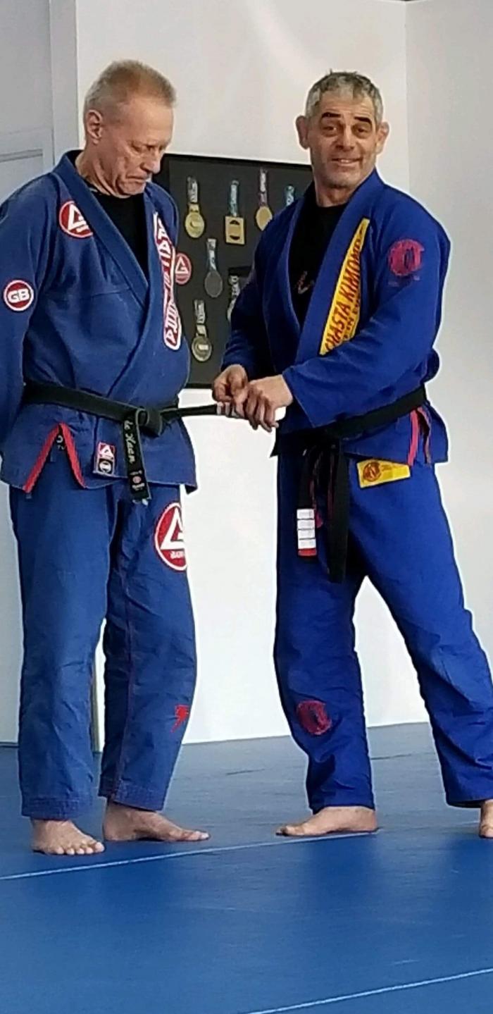 Received 2nd strip Black Belt from Eduardo de Lima 2018