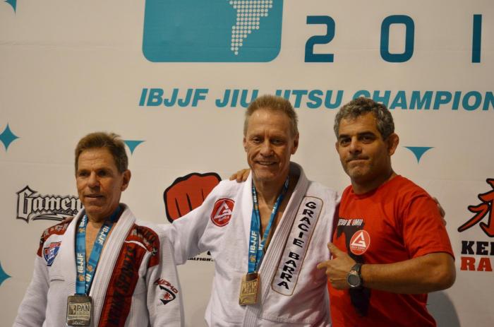 On the podium 2012 PAN Championship with Eduardo de Lima after winning Gold Medal.