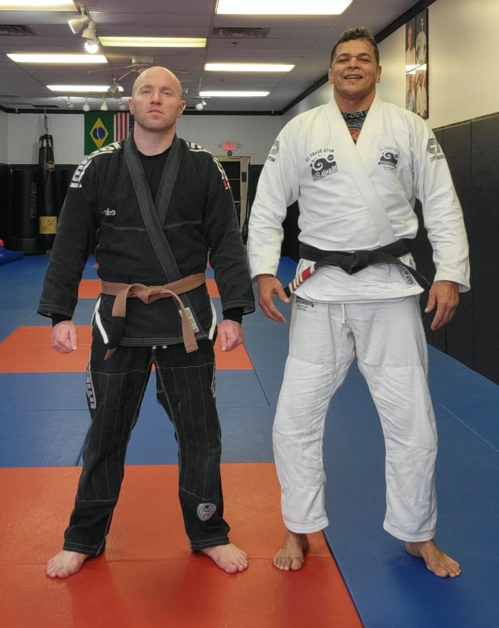 Post-training photo w Professor Erick Tavares 2/24/2022