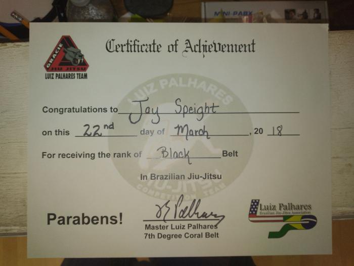 Black belt · March 22, 2018 · Promoted by Luiz Palhares