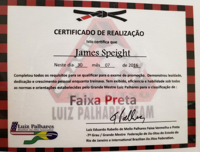 Black belt · July 30, 2016 · Promoted by Luiz Palhares