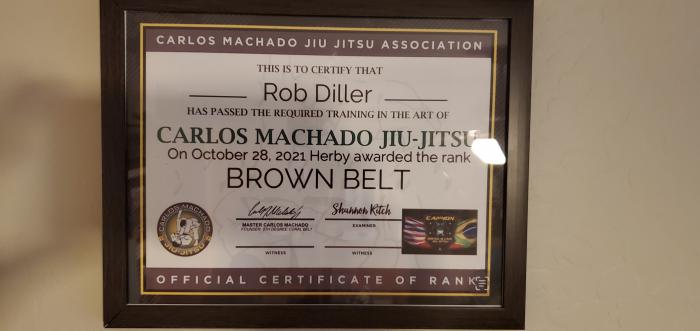Brown belt · October 28, 2021 · Promoted by Shannon Ritch