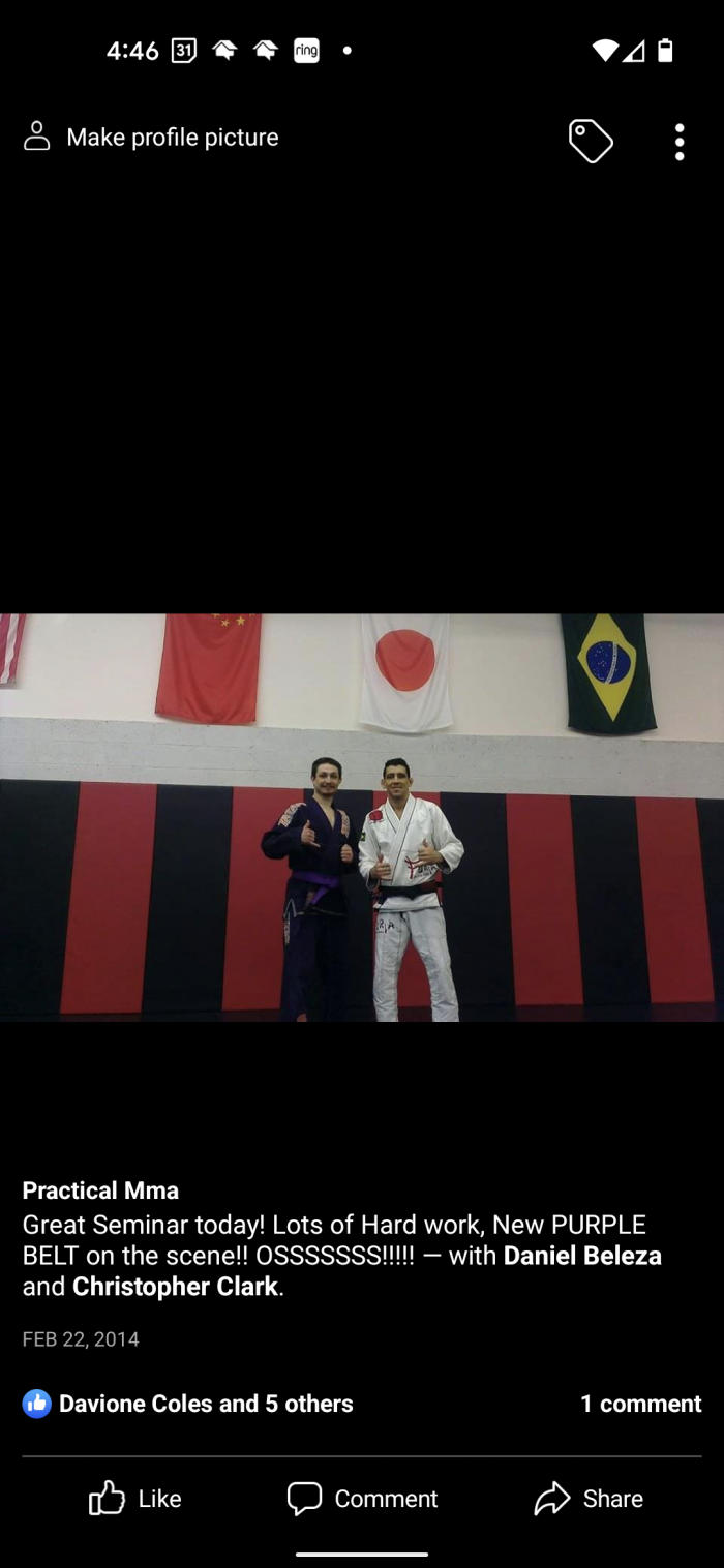 Purple belt · February 22, 2014 · Promoted by Daniel Beleza