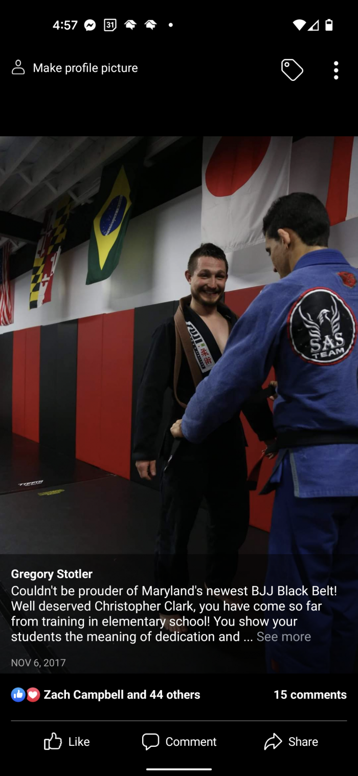 Black belt · November 6, 2017 · Promoted by Daniel Beleza