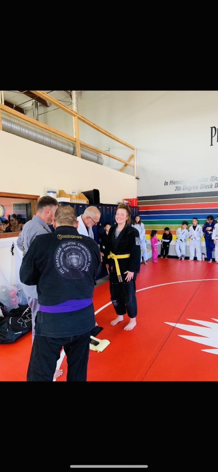 Yellow belt · April 10, 2021 · Promoted by Scott Thompson