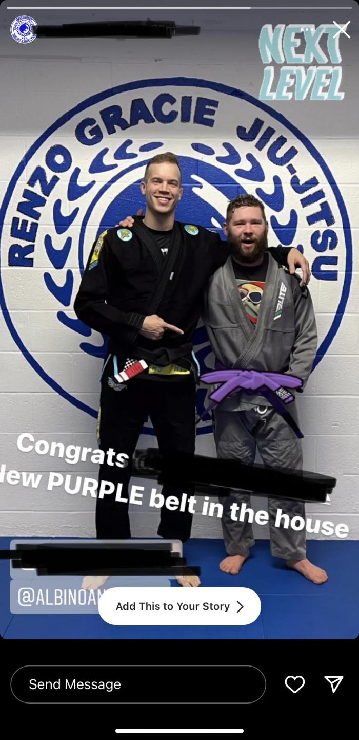 Purple belt · March 8, 2022 · Promoted by Joe Murphy